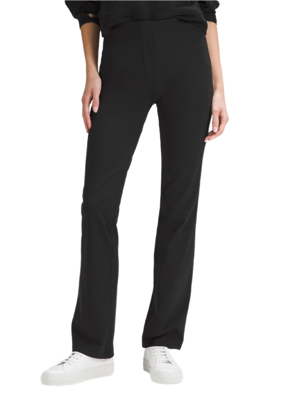 Lululemon NWT Fit Pull On High Rise Pant with Pockets in Black Size 6